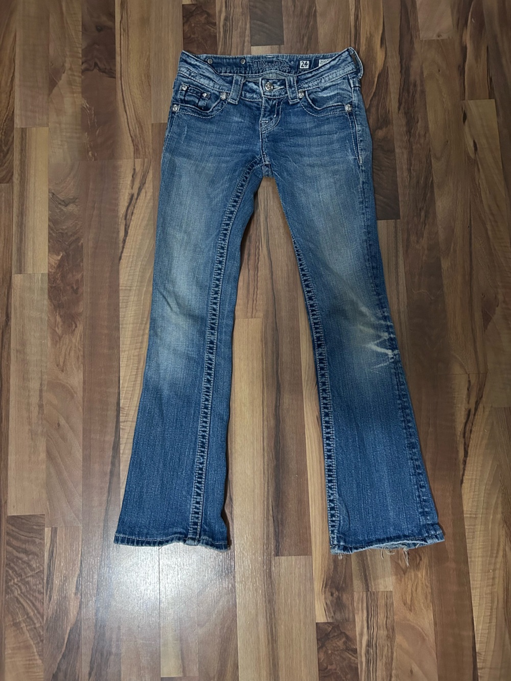 Miss Me Women's Boot Cut Jeans - Blue Denim